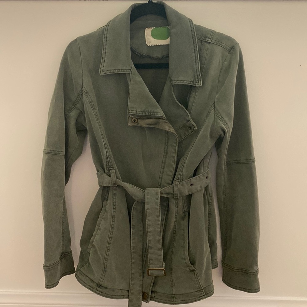 Anthropologie Army Green Jacket